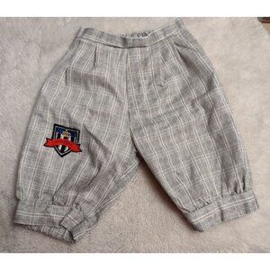 Vintage University Pants Baby Outfit Gray Striped Good Quality 24 Months